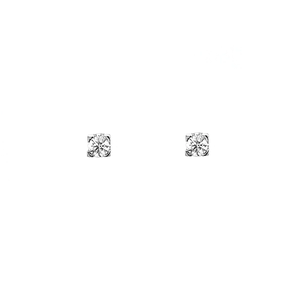 Gold Earrings with Diamonds