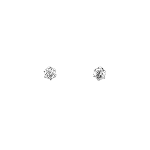 Gold Earrings with Diamonds