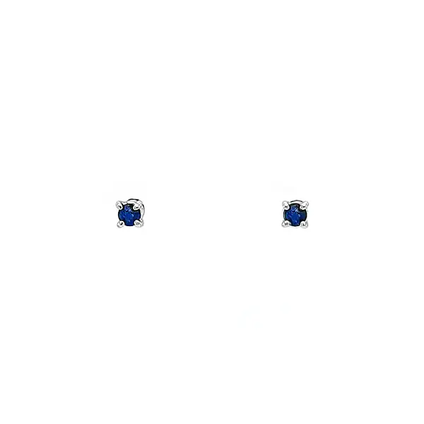 Gold Earrings with Sapphires