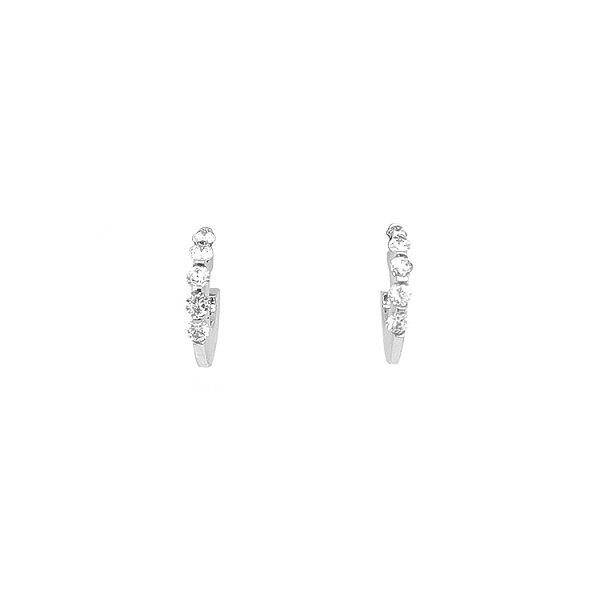 Gold Earrings with Diamonds