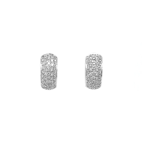 Gold Earrings with Diamonds