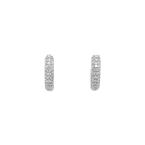 Gold Earrings with Diamonds