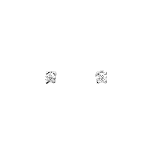 Gold Earrings with Diamonds