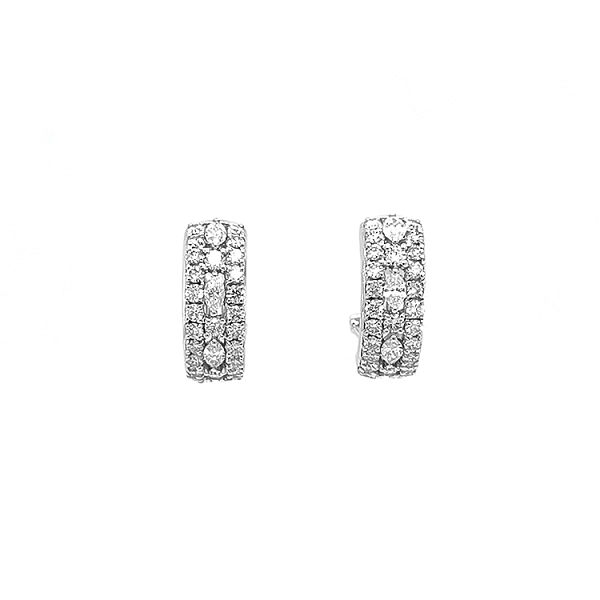 Gold Earrings with Diamonds