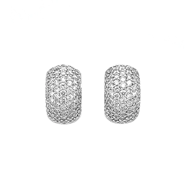 Gold Earrings with Diamonds