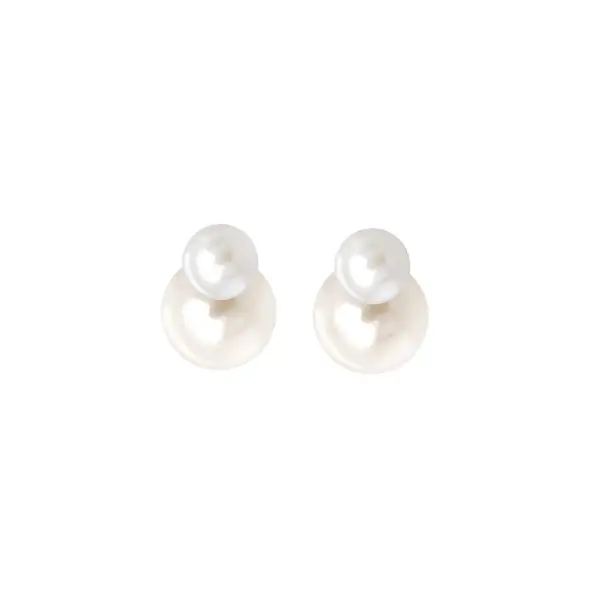 Gold Earrings Natural Pearls