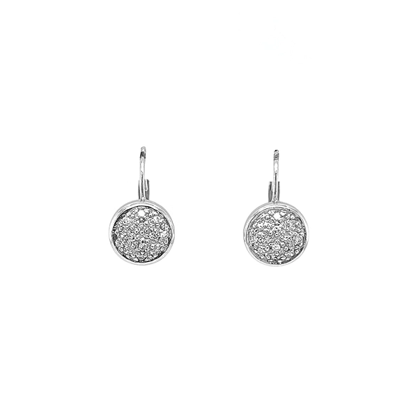 Gold Earrings with Diamonds