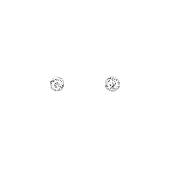 Earrings Pecky with White Gold Diamonds
