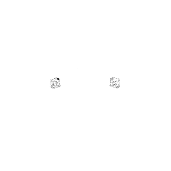 Gold Earrings with Diamonds