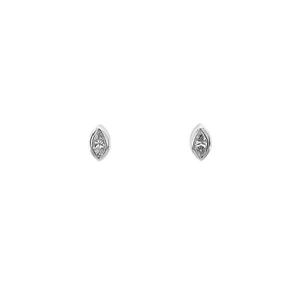 Gold Earrings with Diamonds