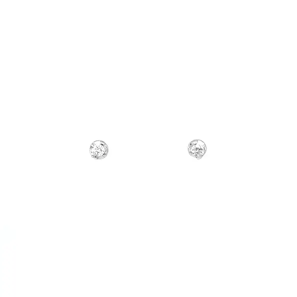 Gold Earrings with Diamonds