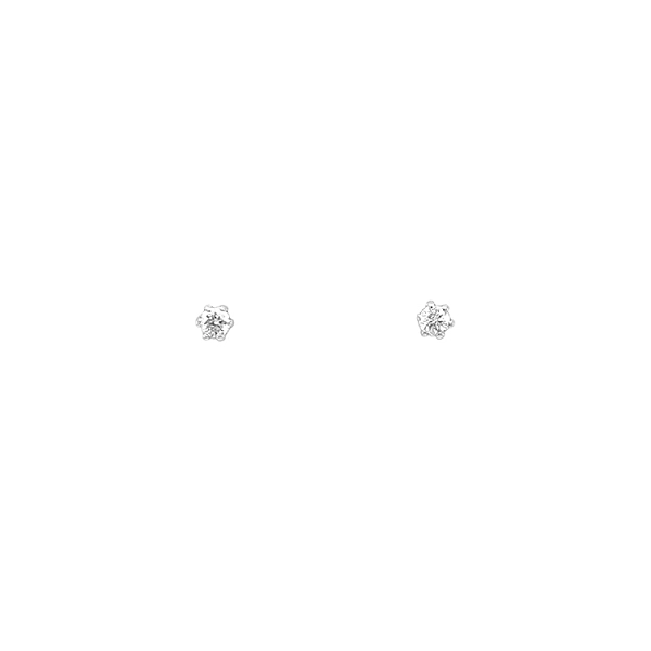 Gold Earrings with Diamonds
