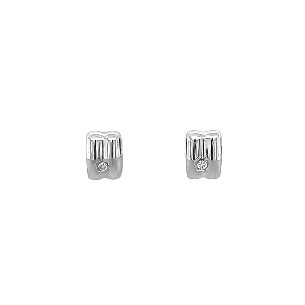 Gold Earrings with Diamonds