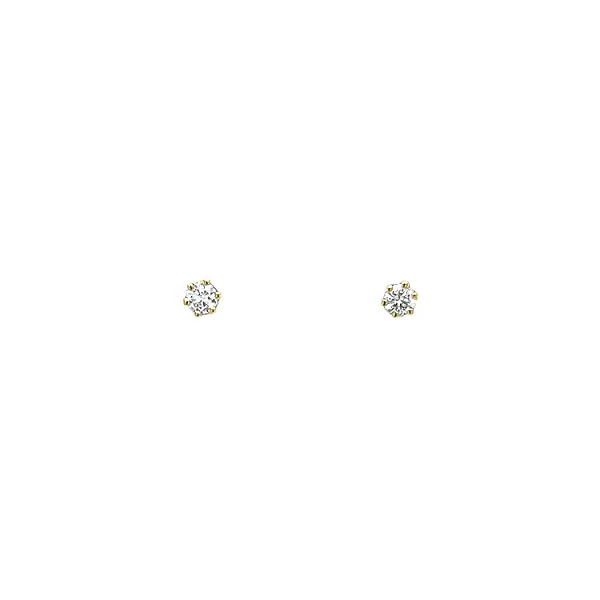 Gold Earrings with Diamonds