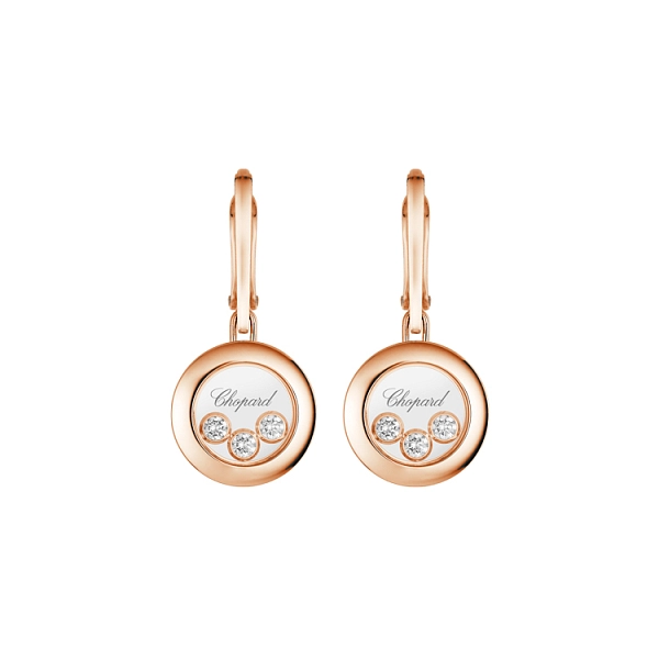 Gold Earrings Chopard Happy Diamonds 83A018-5301