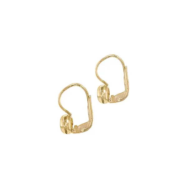 Gold Earrings with Diamonds