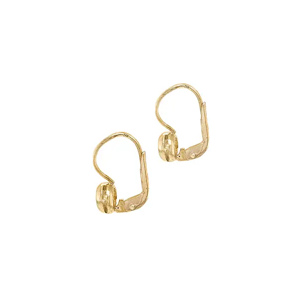 Gold earrings with diamonds