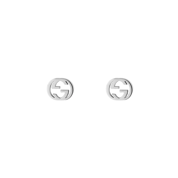 Gold Gucci Interlocking G Earrings YBD66211100200U