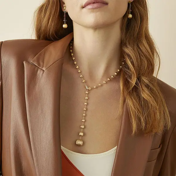 Gold Earrings Marco Bicego Africa OB1625 MIX02 Y