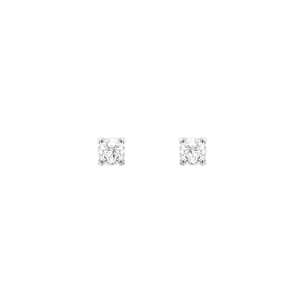 White gold diamond stud earrings