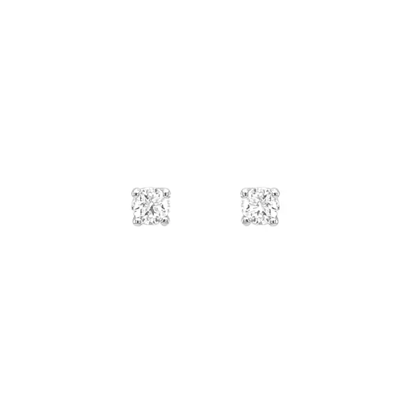 White gold diamond stud earrings