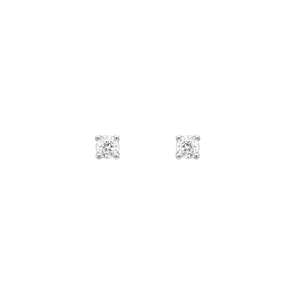 Gold Pecky Earrings with Diamonds