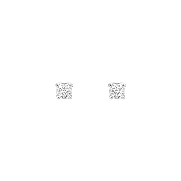 White gold diamond stud earrings