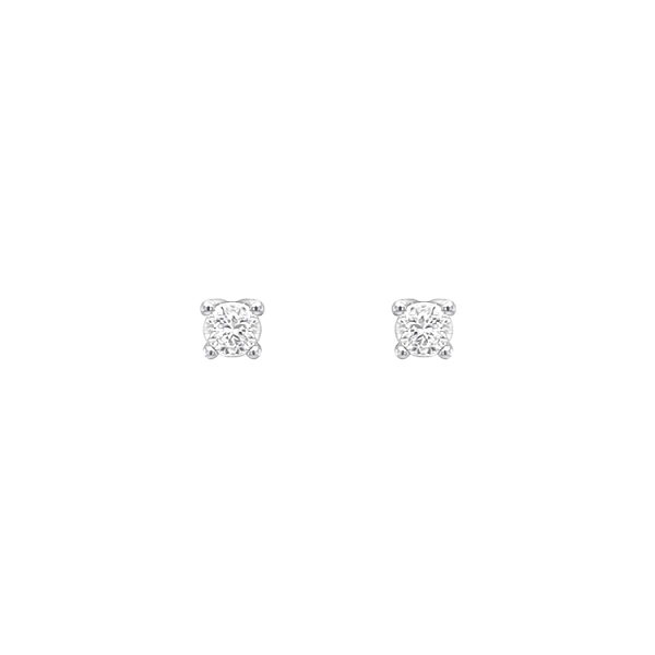White gold diamond stud earrings