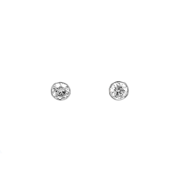 Gold Earrings with Diamonds