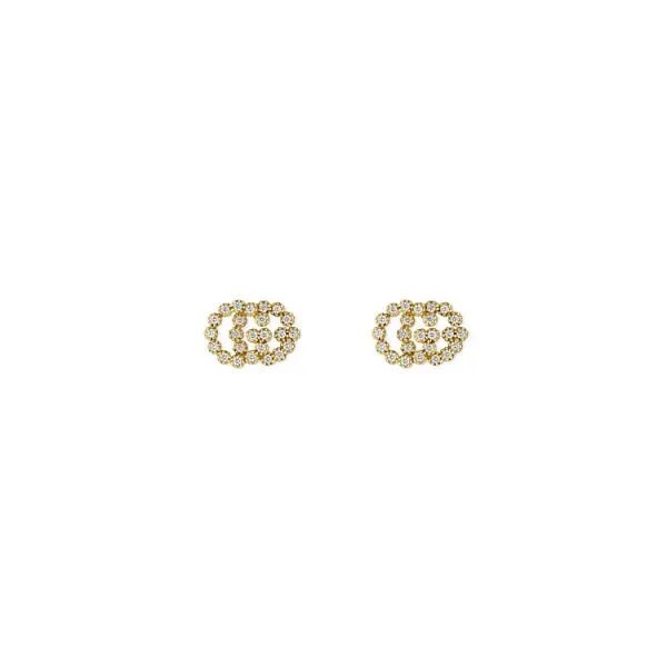 Gold Gucci GG Running Earrings YBD48167600100U