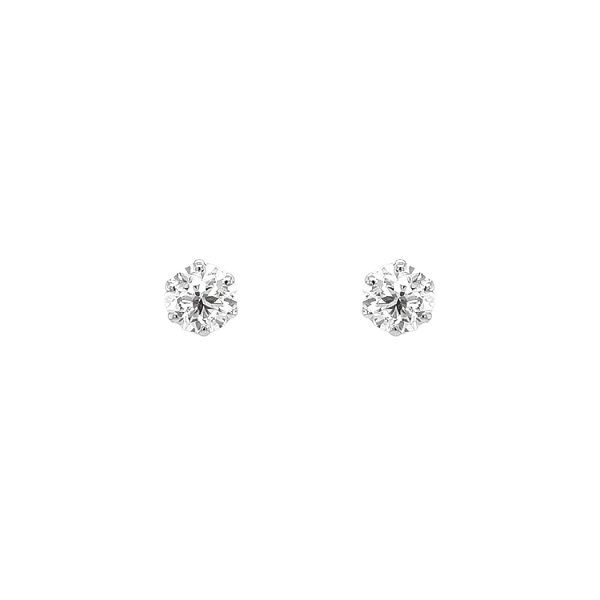 Gold Pecky Earrings with Diamonds