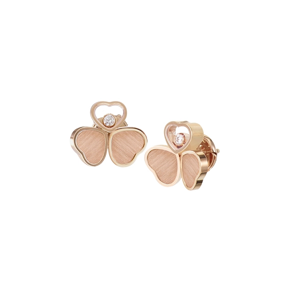 Gold Earrings Chopard Happy Hearts 83A083-5701