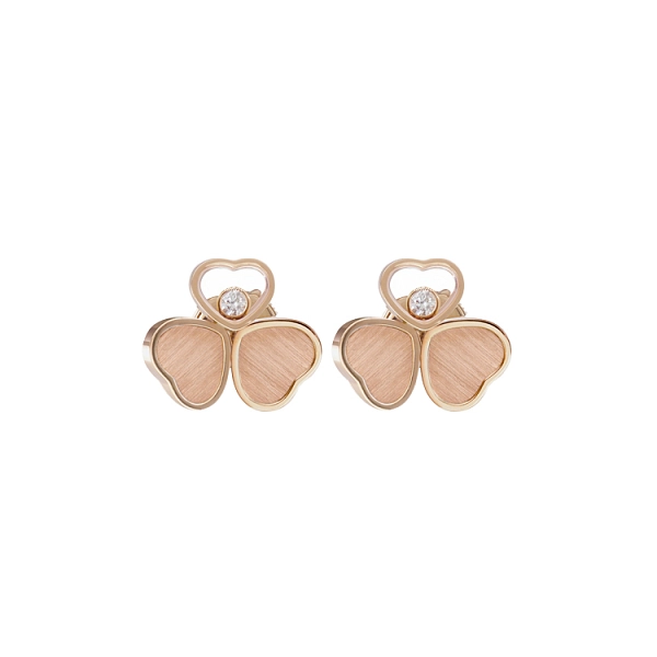 Gold Earrings Chopard Happy Hearts 83A083-5701