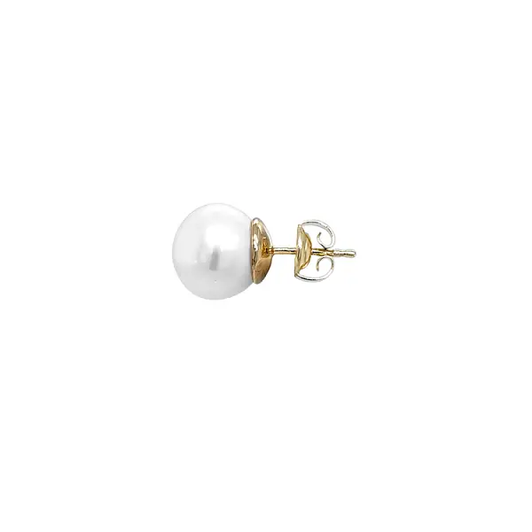 Gold Earrings Natural Pearls