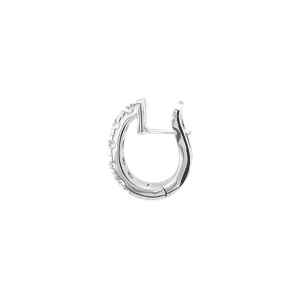 Gold Earrings with Diamonds