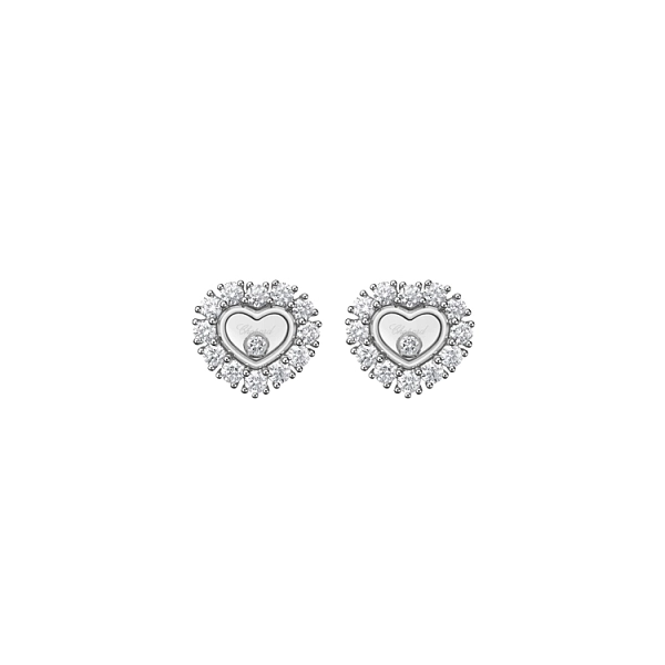 Gold Earrings Chopard Happy Diamonds 83A616-1001