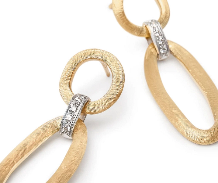 Gold Earrings Marco Bicego Jaipur Link OB1811 B YW