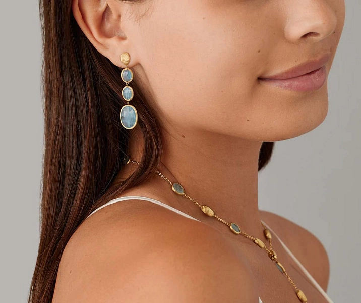 Gold Earrings Marco Bicego Siviglia OB1477 AQ01 Y