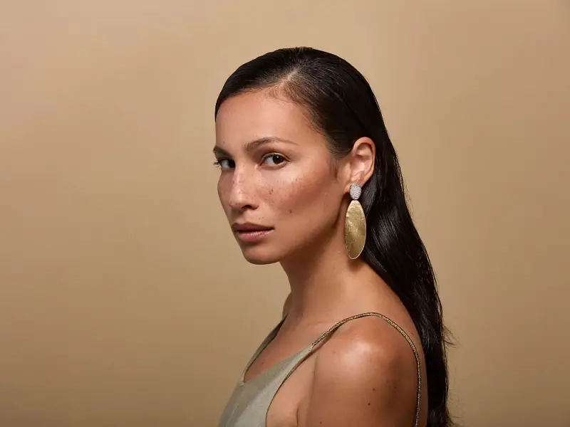 Gold Earrings Marco Bicego Lunaria OB1412 B1 YW