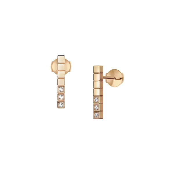 Gold Earrings Chopard Ice Cube 837702-5002