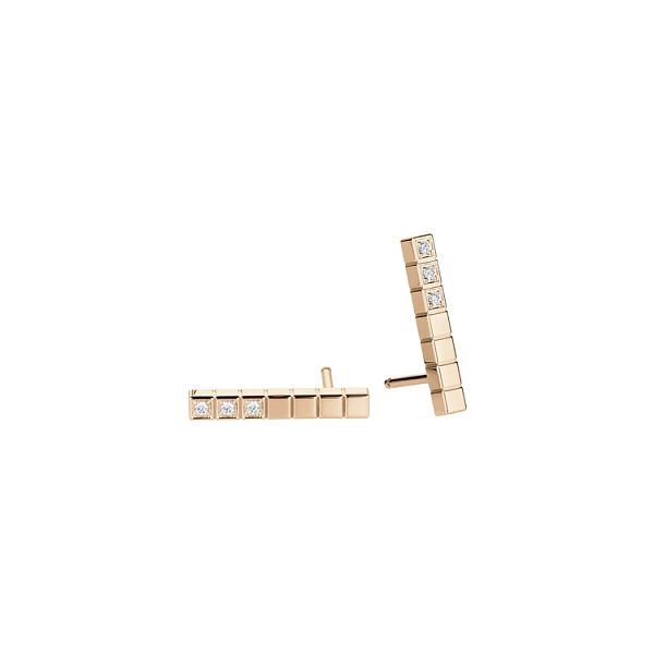 Gold Earrings Chopard Ice Cube 837702-5002