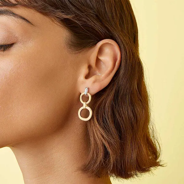 Gold Earrings Marco Bicego Jaipur Link OB1759 B YW