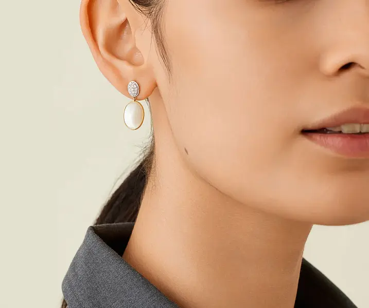 Gold Earrings Marco Bicego Siviglia OB1799-B MPW YW