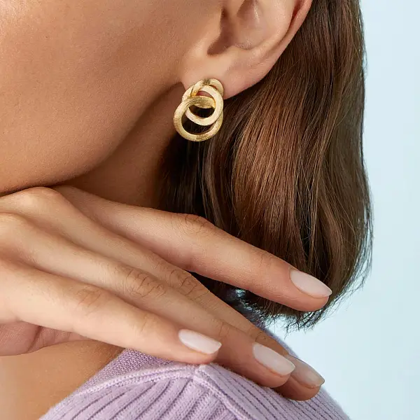 Gold Earrings Marco Bicego Jaipur Link OB938 Y