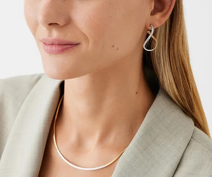 Gold Earrings Marco Bicego Marrakech OG404 B YW