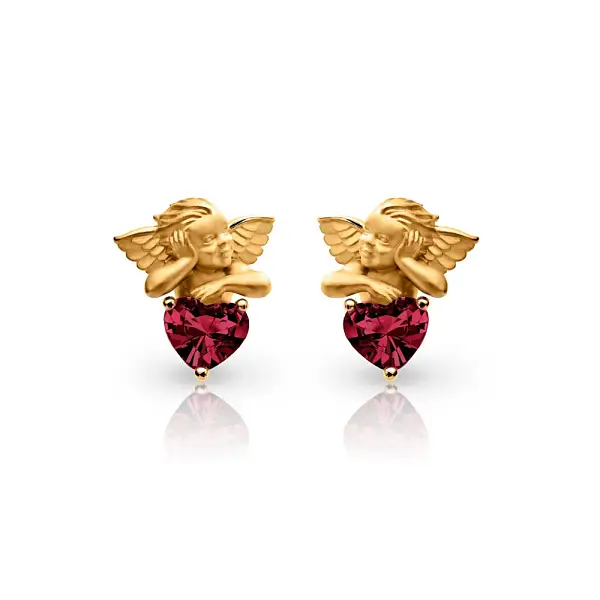 Gold Earrings Carrera y Carrera My Angel Heart