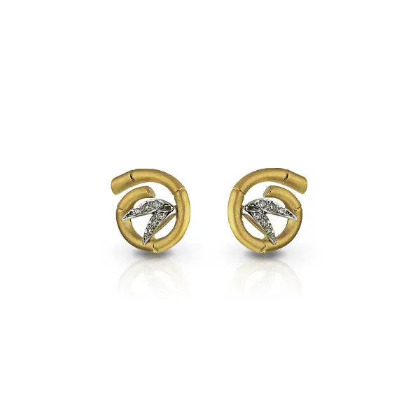 Gold Earrings Carrera y Carrera Tao Mini