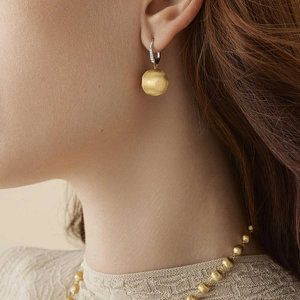Gold Earrings Marco Bicego Africa OB1884-M B YW Q6