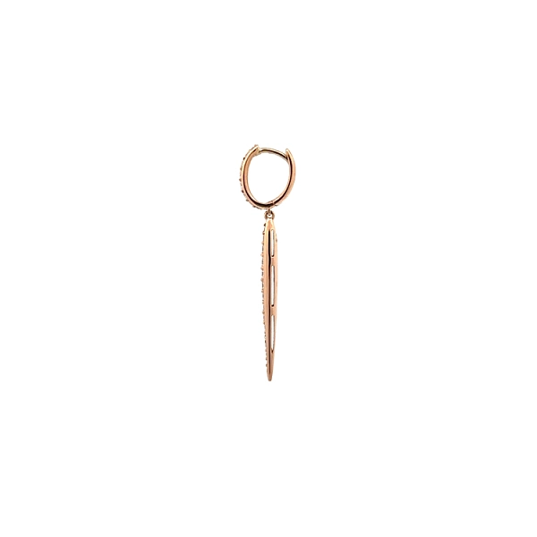 Gold Hanging Earrings Diamonds