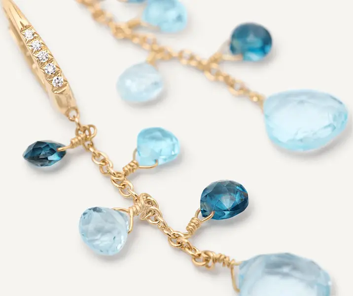 Gold Earrings Marco Bicego Paradise OB1743-MB TP01 Y